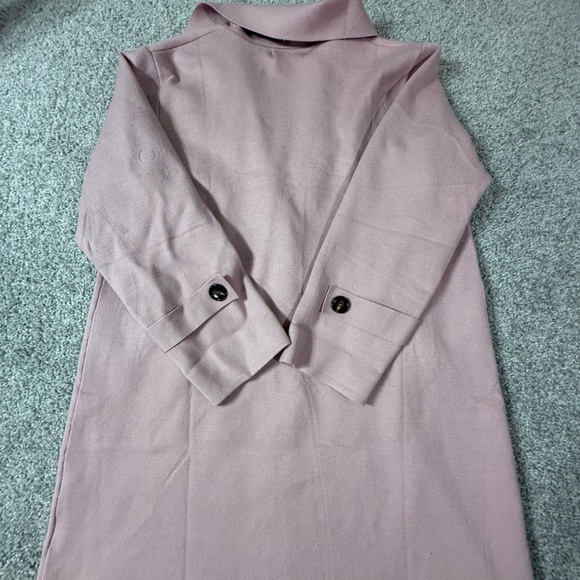 Pink Merokeety Pink Duster Trench Style Winter Coat – New Without Tags (Size L) - Picture 5 of 5